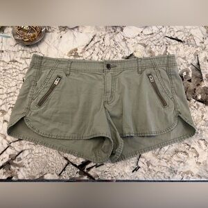 Hollister Sage Green Cargo Shorts